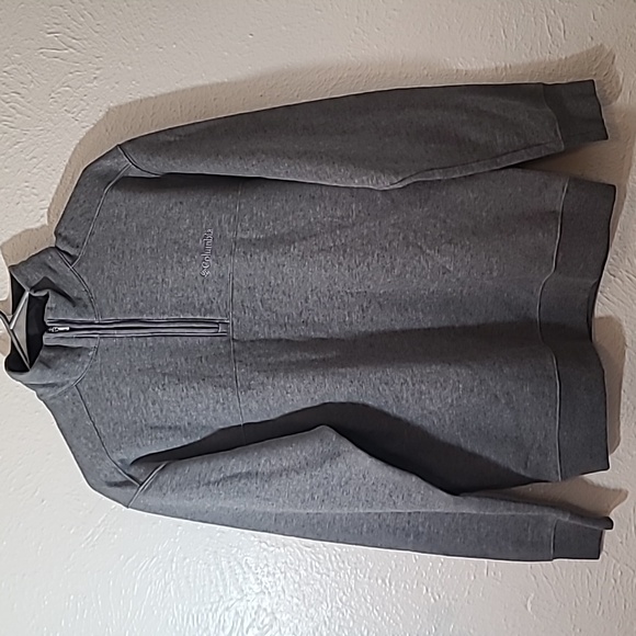 Columbia Hart Mountain II Mens Half Zip Fleece Pullover Shirt Heather Grey SZ S - Picture 1 of 16